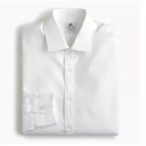 Thomas Mason J.Crew slim fit white dress shirt